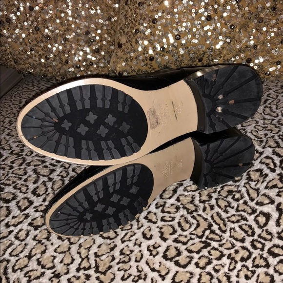 Valentino Black & Gold Moto Combat Boots 36.5 - Picture 3 of 4